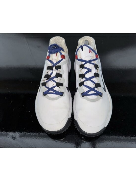 RARE Nike Tiger Woods TW 2013 Mens Leather Golf Spikes Shoes Size 9 White